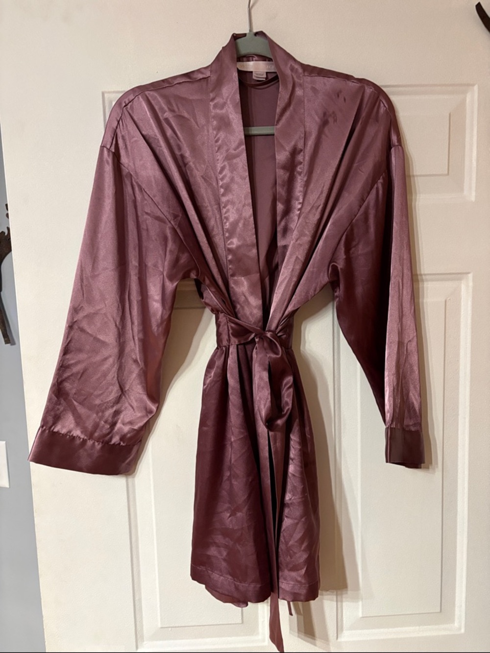 Victoria's Secret Satin Wrap Robe - Dusty Rose